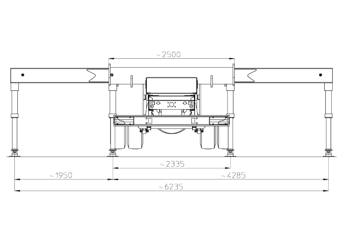 schemat wymiarów z boku MJ375